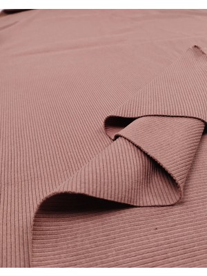 Kumaş Parça Vizon Kahve Kaşkorse Ribana Kumaş Esnek Yumuşak Bodylik & Bluzluk 120X110CM