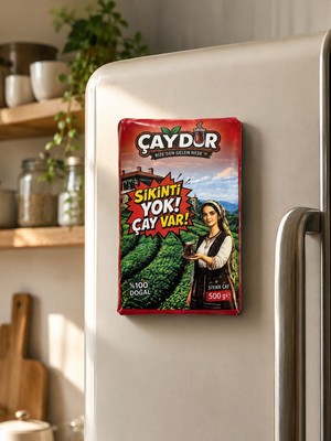 Seymen Bıçakçılık Çaydur Çay Paket Tasarımlı Magnet – Komik Yazılı Buzdolabı Mağneti Hediyelik