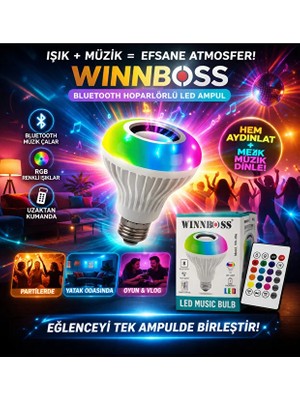 GUNKES WN-1156 Müzik LED Ampul Bluetooth Rgb LED 220V E27