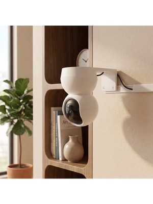 Craftopya Tp-Link Tapo Uyumlu Kamera Duvar ve Tavan Askı Aparatı Standı (C200 / C210 / C211 / C220 / C222) - Kablo Gizleme Özellikli Beyaz
