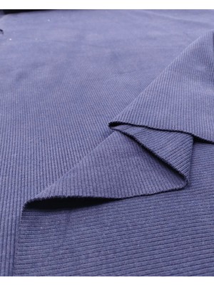 Kumaş Parça Koyu Lacivert Kaşkorse Ribana Kumaş Esnek Yumuşak Bodylik & Bluzluk 140X210CM
