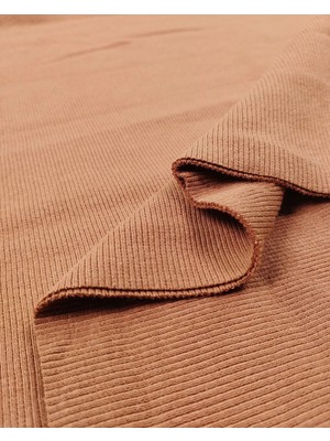 Kumaş Parça Camel Kaşkorse Ribana Kumaş Esnek Yumuşak Bodylik & Bluzluk En: 100CM