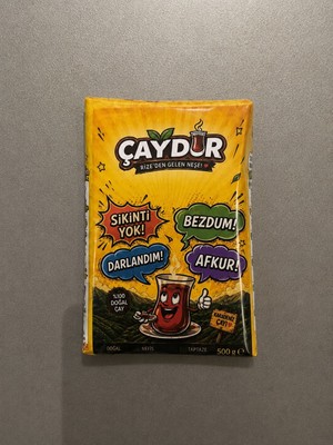 Seymen Bıçakçılık Çaydur Çay Paket Tasarımlı Magnet – Komik Yazılı Buzdolabı Mağneti Hediyelik