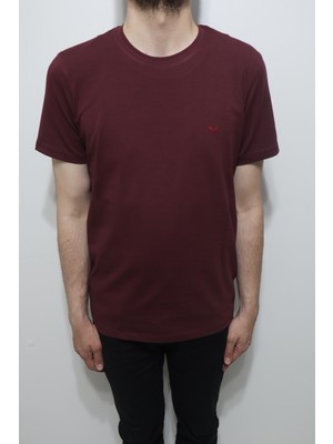 Santa Fistan Store Erkek Düz Spor Kesim Rahat Kalıp Bisiklet Yaka Basic T-Shirt