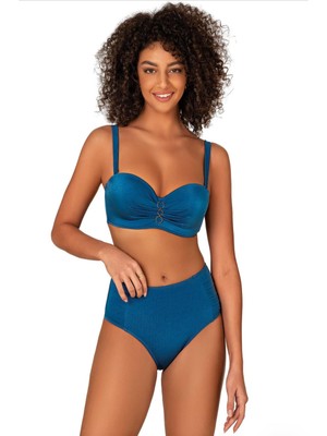 Ay Kids Kadın Aksesuarlı Destekli Bikini Takımı 22316-