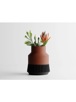 Vareon Vazo - Kahverengi Modern Vazo 30 cm