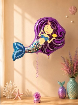 Parti Adresi Deniz Kızı Folyo Balon 30" 76 Cm