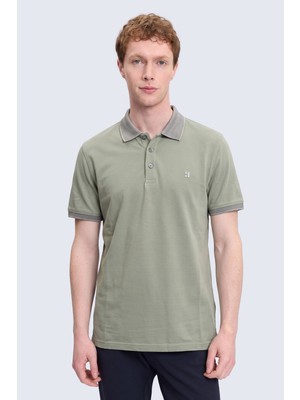 Hatemoğlu Yeşil Regular Fit 100% Pamuklu Polo Yaka Tişört