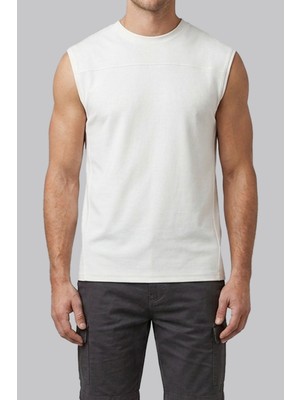 Cazador Erkek Kolsuz Bisiklet Yaka T-Shirt Regular Fit Esnek Kumaş Günlük Kullanım