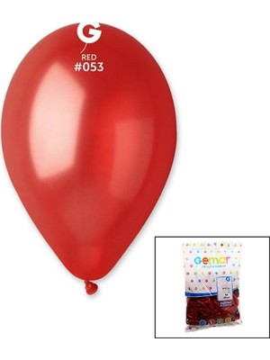Teknoparkx GM-110-53 Metalik - Kırmızı Balon 11&amp;apos;&amp;apos; - 28CM - 100 Parça (4887)