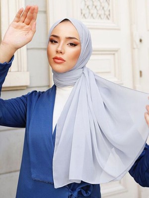 Düz Şifon Şal