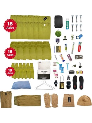 Kordak 18’li Kışlık Full Asker Iç Çamaşır Asker Seti