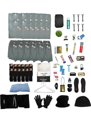 Kordak 12'li Kışlık Havacı Full Asker Paketi Polar Set