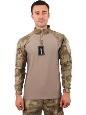 Kordak Tsk Taktik Combat Tişört - Askeri Kamuflaj Tactical Gömlek