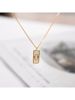 Sones Gold Kararmaz Çelik Kolye SNS200343