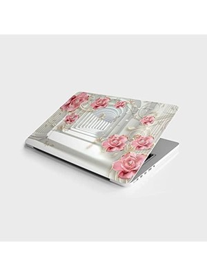 Hd Group Laptop Bilgisayar Notebook Pc Kaplama Etiketi 3D Çiçek Yol