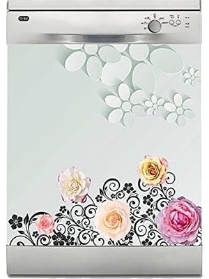 Hd Group Bulaşık Makinesi Kaplama Beyaz Eşya Kaplama 3D Flowers