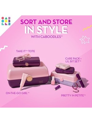 Hd Group Caboodles Twilight Disco - On-The-Go Costmetic Organizer Makyaj ve Aksesuar Taşıma Çantası, Pembe Işıltılı
