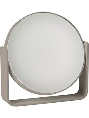 Hd Group Ume Masa Aynası, Büyütmeli Kozmetik Aynası, 5 Katlı, Çap 19 Cm, Yükseklik 19,5 Cm, Boz Kahverengi