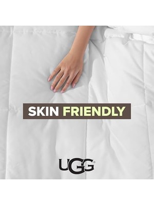 Hd Group Ugg 23742 Aimee Tam Kraliçe Temel Yorgan Yumuşak ve Rahat Kapitone Battaniye Makinede Yıkanabilir Otel Tarzı 228,6 x 233,6 cm Kutu Dikişli Alternatif Yorganlar, Tam/kraliçe, Parlak Beyaz