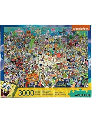 Hd Group Aquarıus Kova Sünger Bob 3,000PC Bulmaca, 68508, Çoklu Renk"