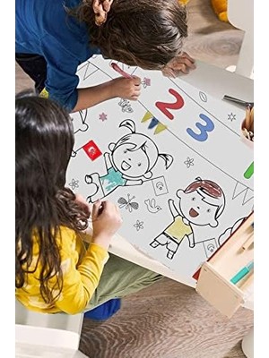 Hd Group Sinaticaret Çocuk Boyama Kağıdı Rulosu, 23 Nisan Çocuk Bayramı, 5 Metre, Büyük Boy