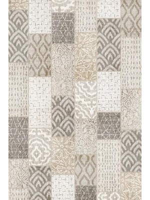 Hd Group Manel Patchwork Şönil Kaymaz Doğal Pamuk Tabanlı Yıkanabilir Antibakteriyel Çevre Dostu Salon Halısı 100X150