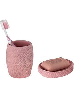Hd Group Homi 2 Li Banyo Seti,pembe Petek Model,poliresin