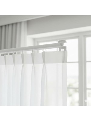 Hd Group Perde Korniş Sonlaması Perde Stopu, Beyaz, Plastik, 70 Adet