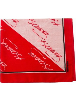MiraLive Atatürk Imzalı Desenli Bandana 50*50