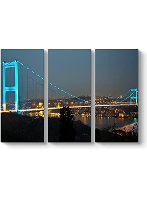 Hd Group Istanbul Night Tablosu 111 x 75-3 Parçalı