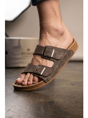 Look Life S963.001 Incim Vizon Comfort Çift Bantlı Erkek Terlik Günlük Sahil Plaj Terliği