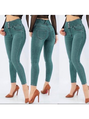 Moda Loris Yüksel Bel Likralı Kot Pantolon