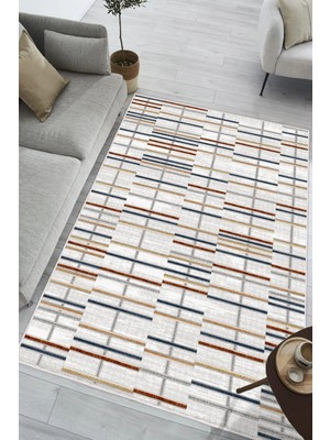 Pelura Halı Modern Dijital Baskılı Halı Makinede Yıkanabilir Kaymaz Taban Oturma Odası Salon ve Yolluk Halı