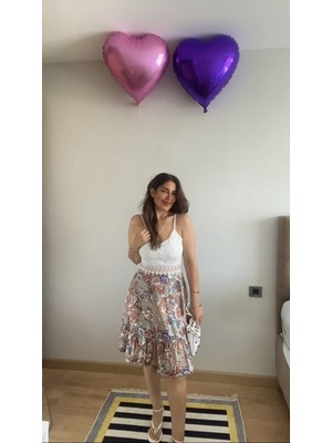Efnaz Style Kadın Askılı V Yakalı Üst Dantel Alt Süprem Mini Elbise