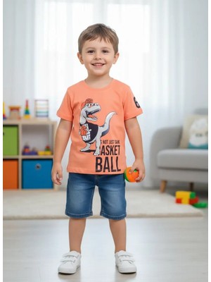 Isobel Erkek Çocuk Dinazor Baskılı Tshirt