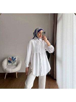 Moonsc Kadın Violet Tesettür Gömlek