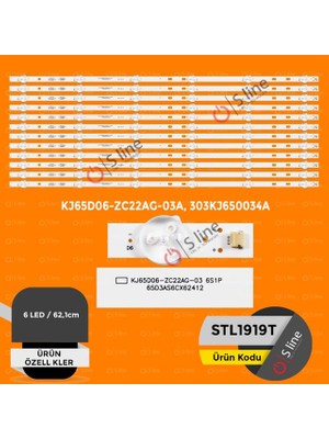 Renas Store 65" Dijitsu KJ65D06-ZC22AG-03A, 303KJ650034A Tv Ledi