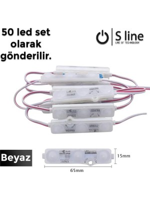 Renas Store Samsung LED Modul 3 Lü Beyaz (BAĞ:50ADET)