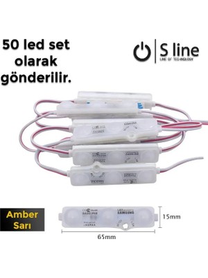 Renas Store Samsung LED Modul 3 Lü Amber Sari
