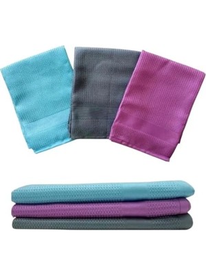 Die Grup Yüksek Emicilikte Mikrofiber Bez Seti, 3 Adet, Temizlik Için