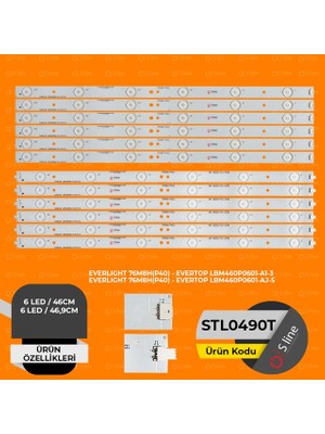 Renas Store Everlight 76M8H(P40) - LBM460P0601-A1-3 SET:STL490X6+STL491X6