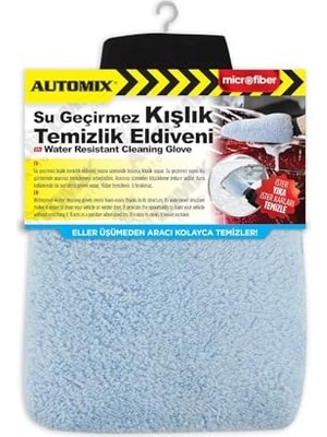 Die Grup Automix Su Geçirmez Temizlik Eldiveni | Dayanıklı ve Kaymaz Yüzeyli | Araç ve Ev Temizliği Için