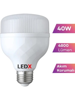 Renas Store Ledx 40W Kristal Torch LED Ampul E27 Duy 4800 Lümen
