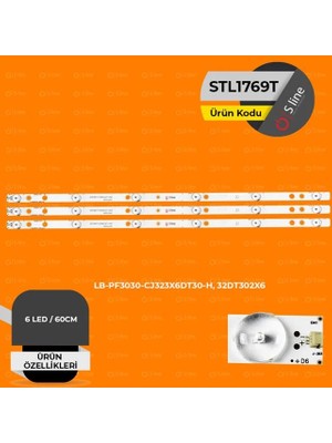 Renas Store 32" LB-PF3030-CJ323X6DT30-H, 32DT302X6 Tv LED Bar