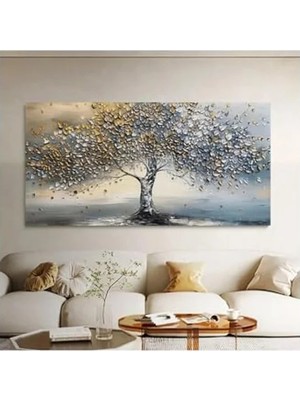 Die Grup Hayat Ağacı Kanvas Tablo, Renkli 70 x 100 cm