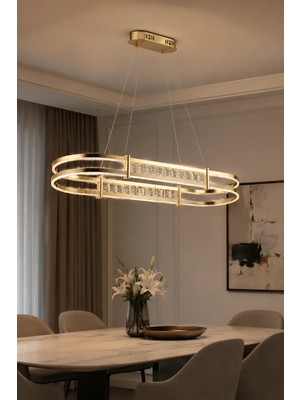 Taşcan Aydınlatma Marbella Sarkıt LED Avize Modern Luxury Salon Yemek Masası Üzeri Avize