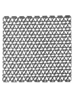 Die Grup Kare Şekilli Kurutma Matı Bulaşık Altlığı Tezgah Lavabo Durulama Matı (29×29 Cm) (Gri)