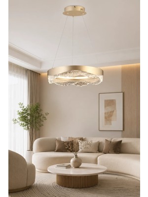 Taşcan Aydınlatma Alessi Bronz Sarkıt LED Avize Modern Luxury Salon Yatak Odası Avize