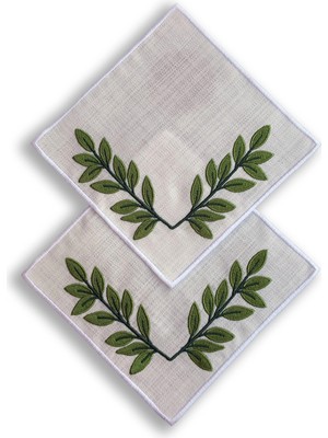 Agbtrend Kendin Tasarla - 2 Adet Çıtçıtlı Keten Kokteyl Peçetesi Tabanı 15X15CM
